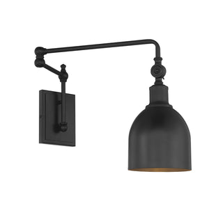 One Light Wall Sconce in Matte Black