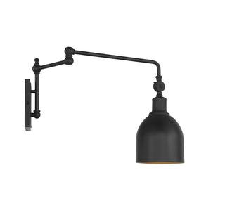 One Light Wall Sconce in Matte Black