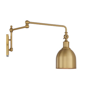 One Light Wall Sconce in Natural Brass