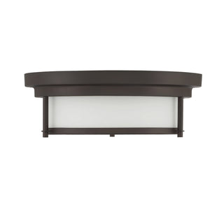 Two Light Flush Mount in Oil Rubbed Bronze