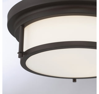 Two Light Flush Mount in Oil Rubbed Bronze