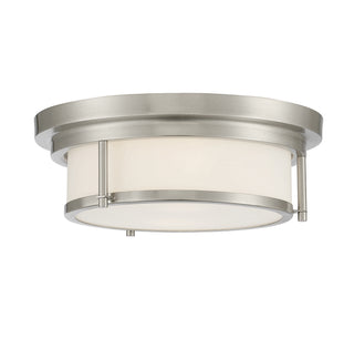 Two Light Flush Mount in Brushed Nickel