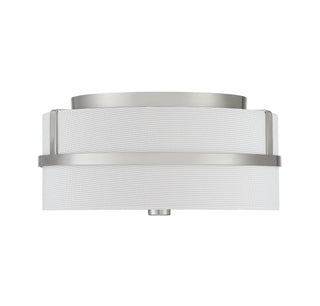 Two Light Flush Mount in Brushed Nickel