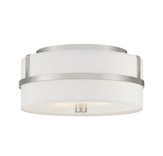 Two Light Flush Mount in Brushed Nickel