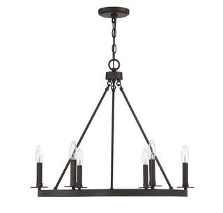 Six Light Chandelier in Oil Rubbed Bronze