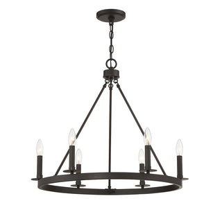 Six Light Chandelier in Oil Rubbed Bronze
