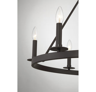 Six Light Chandelier in Oil Rubbed Bronze