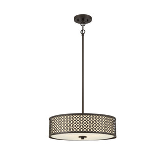 Three Light Pendant in Oil Rubbed Bronze