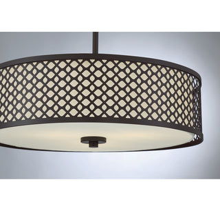 Three Light Pendant in Oil Rubbed Bronze