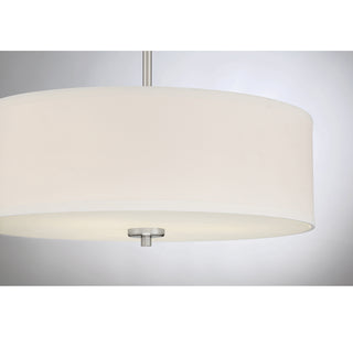 Three Light Pendant in Brushed Nickel