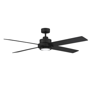 56" Ceiling Fan in Matte Black