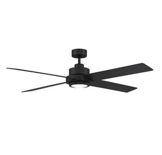 56" Ceiling Fan in Matte Black
