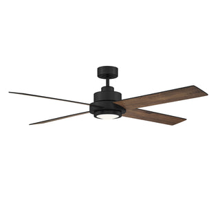 56" Ceiling Fan in Matte Black
