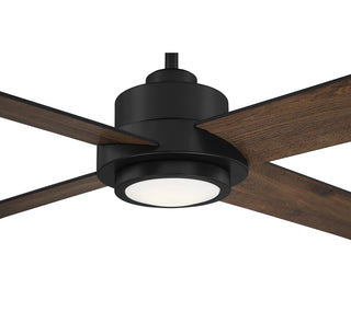 56" Ceiling Fan in Matte Black