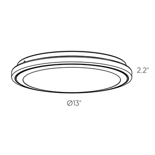 Ora Flush Mount in Satin Nickel