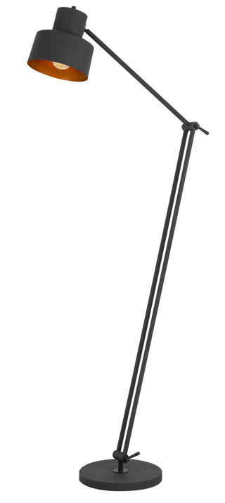 Davidson One Light Floor Lamp in Matte Black
