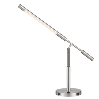Auray LED Desk Lamp in Brushed Steel