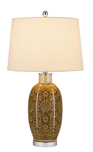 Olive One Light Table Lamp in Cinnamon