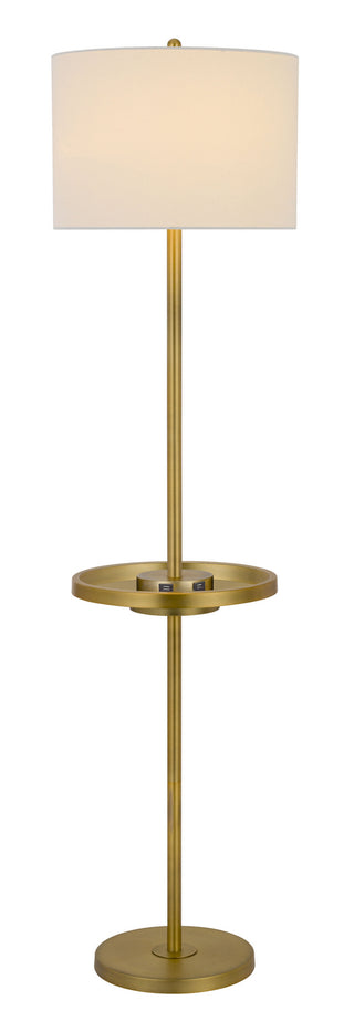 Crofton One Light Floor Lamp in Antique Brass