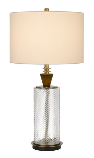 Sherwood One Light Table Lamp in Glass/Dark Bronze