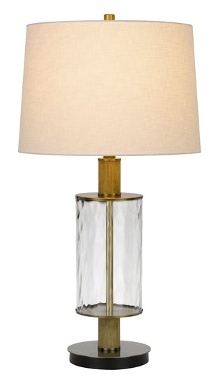 Morrilton One Light Table Lamp in Glass/Light Oak