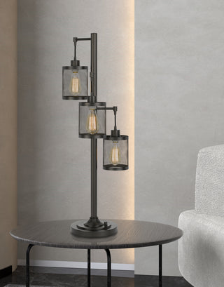 Pacific Three Light Table Lamp in Dark Bronze