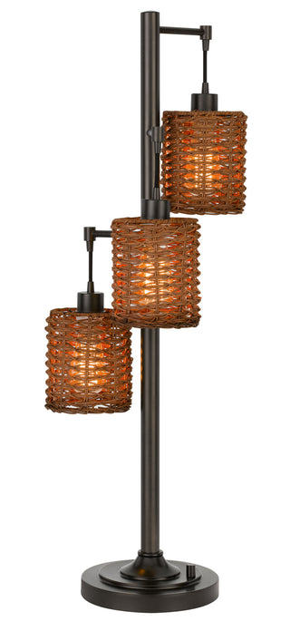 Connell Three Light Table Lamp in Dark Bronze