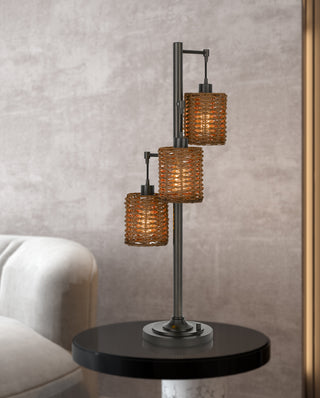 Connell Three Light Table Lamp in Dark Bronze