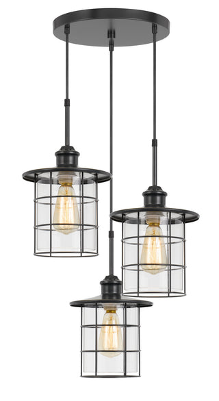 Silverton Three Light Pendant in Dark Bronze