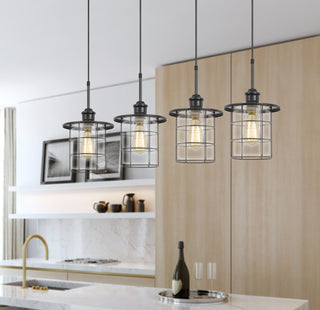 Silverton Four Light Pendant in Dark Bronze