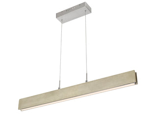 Colmar LED Island Pendant in Rubber Wood