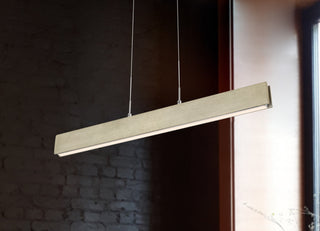 Colmar LED Island Pendant in Rubber Wood