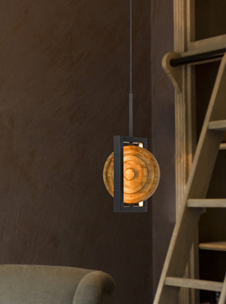 Fano LED Mini Pendant in Pine