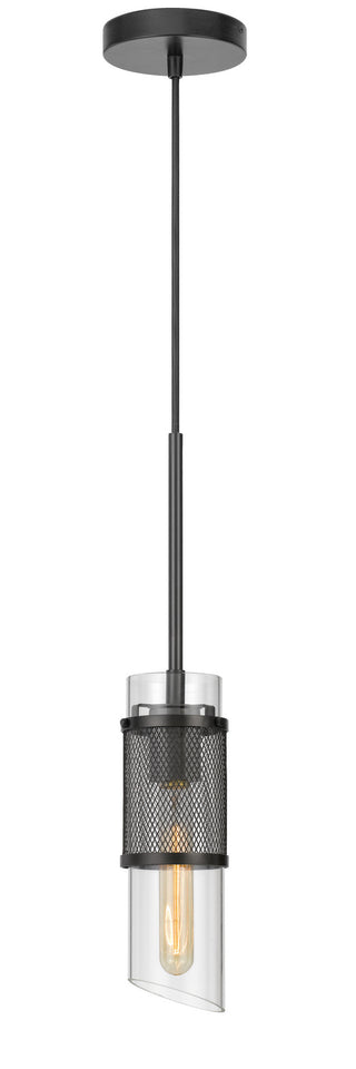 Savona One Light Pendant in Black