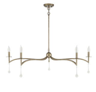 Laramie Five Light Chandelier in Chelsea Gold