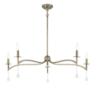 Laramie Five Light Chandelier in Chelsea Gold