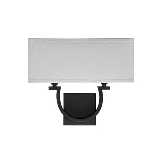 Rhodes Two Light Wall Sconce in Matte Black
