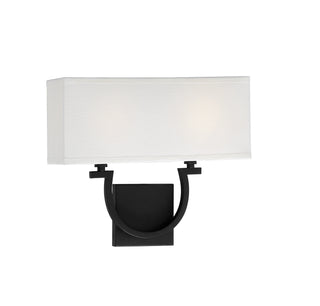 Rhodes Two Light Wall Sconce in Matte Black