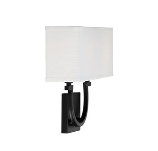 Rhodes Two Light Wall Sconce in Matte Black