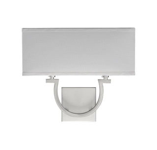 Rhodes Two Light Wall Sconce in Satin Nickel