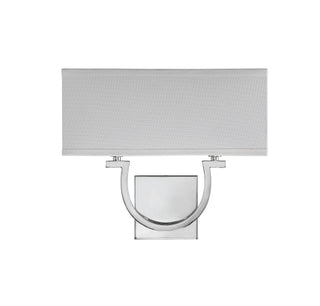 Rhodes Two Light Wall Sconce in Polished Nickel
