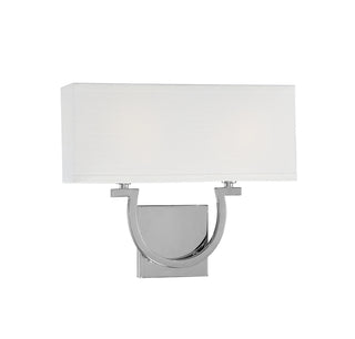 Rhodes Two Light Wall Sconce in Polished Nickel