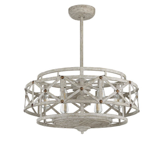 Colonade LED Fan D'Lier in Provence with Gold Accents
