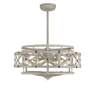 Colonade LED Fan D'Lier in Provence with Gold Accents