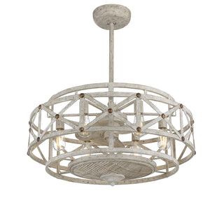 Colonade LED Fan D'Lier in Provence with Gold Accents