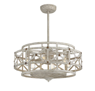 Colonade LED Fan D'Lier in Provence with Gold Accents