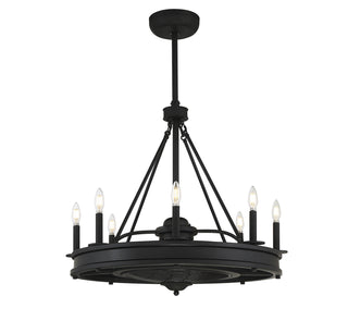 Lyon LED Fan D'Lier in Matte Black