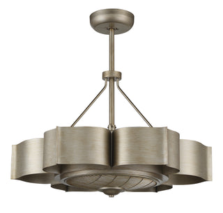 Stockholm LED Fan D'Lier in Silver Patina