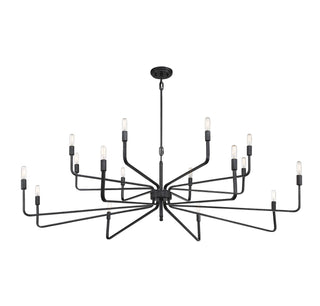 Salem 16 Light Chandelier in Forged Iron