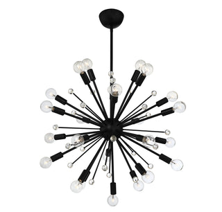 Galea 24 Light Chandelier in Matte Black
